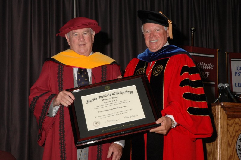 Global Philanthropist Edward Scott Earns Honorary Doctorate at Florida Tech Commencement