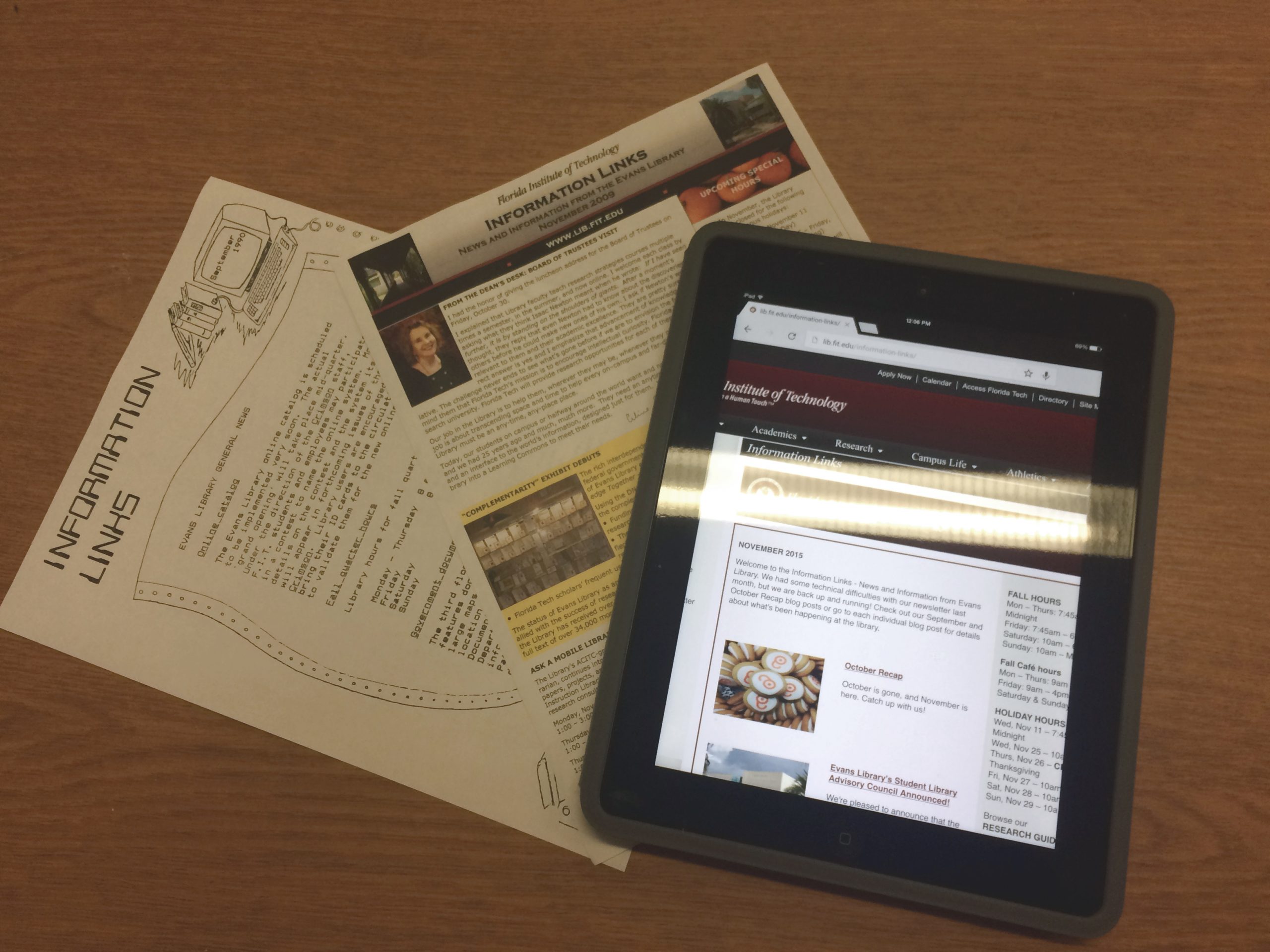 information links throughout the years