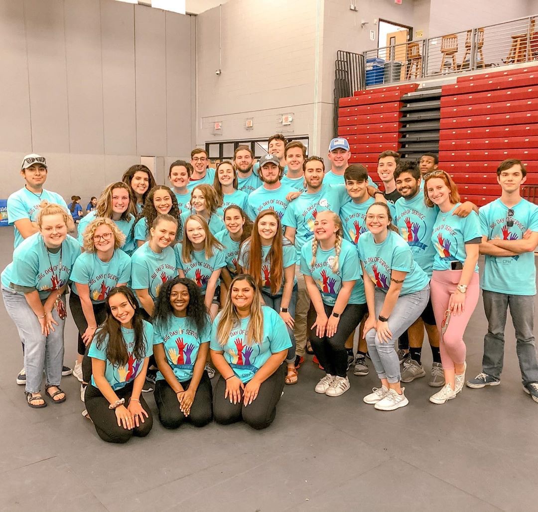 Florida Tech greek life members at Big Day of Service