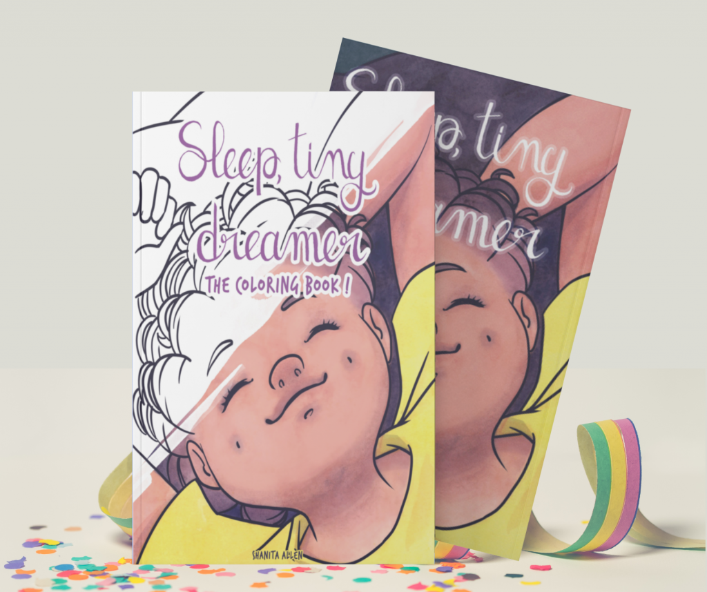 cover of the book "sleep, tiny dreamer by Shanita Allen.