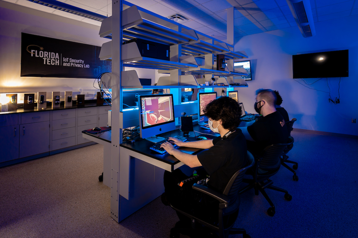 Students in Dr. T.J. O'Connor's IoT Security and Privacy Lab