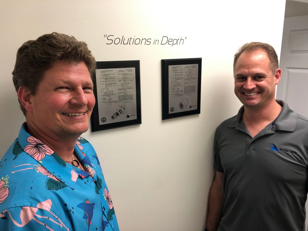 Dirk Fieberg ’01, ’03 M.S., and Lee Frey ’99, ’02 M.S., founders, Arctic Rays