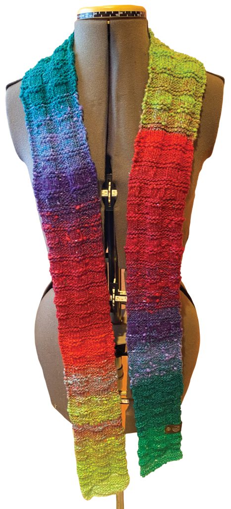 Merchandise from Rocket Knits, business created by Barbara Kennedy ’18, civil engineering