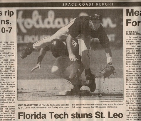 Former Florida Tech baseball player Jeff Blackstone ’96.