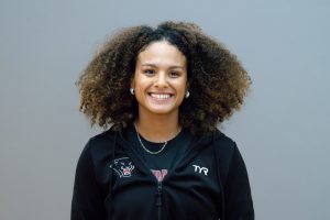 Florida Tech junior and member of the women's swimming team Debora Xavier.