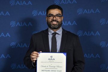 COES Faculty Danilo Branco Honored with AIAA Faculty Advisor Award