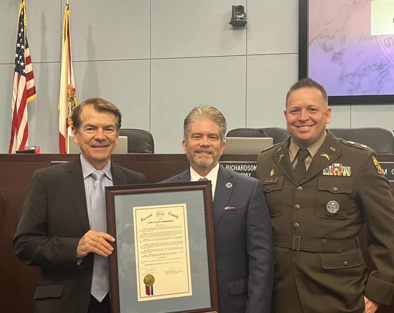 Brevard County Commission Recognizes Florida Tech for Military Education Distinction