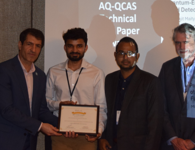 Mahmud Earns Best Paper Award at IEEE Quantum Computing Workshop