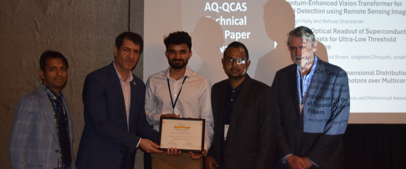 From left: Himanshu Thapliyal, Nader Jalili, Piyush Sonawane, Naveed Mahmud, and Mitchell Thornton.