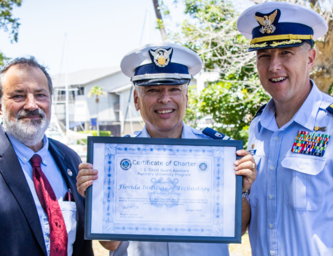 Florida Tech’s U.S. Coast Guard Auxiliary University Program Receives National Charter