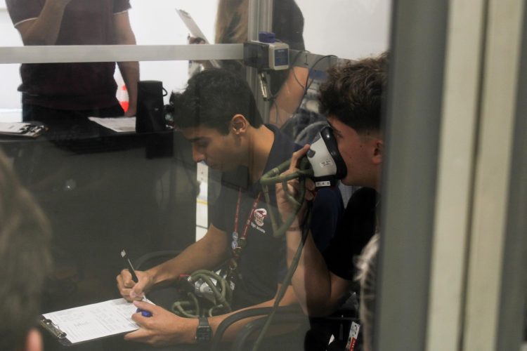 Students in PROTE chamber